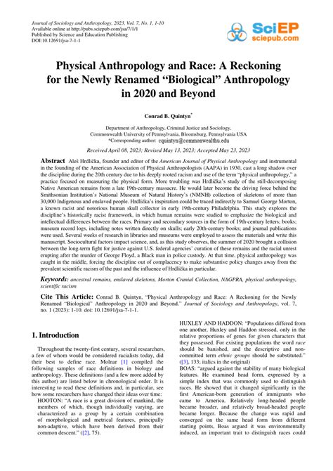 (PDF) Anthropology in 2020 and Beyond