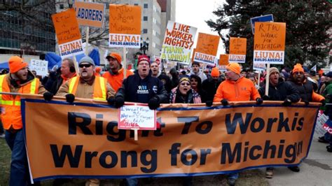 Labor News Update Michigan ‘makes History ‘becomes First State To Repeal Right To Work For