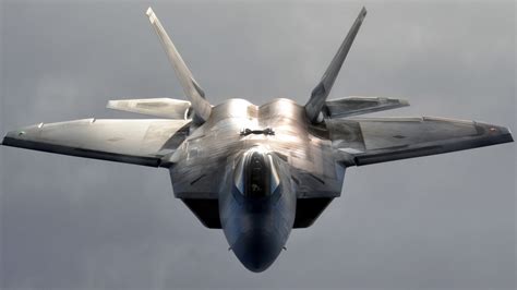 Gray fighter plane, F-22 Raptor, military aircraft, vehicle, aircraft ...