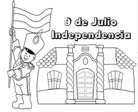 Dibujos Del D A De La Independencia Argent Na De Julio Colorear