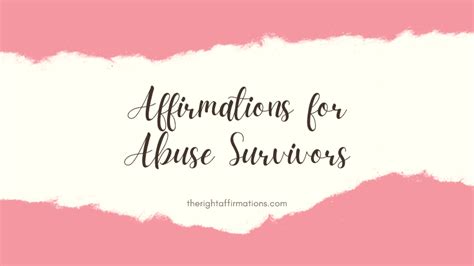 311 Affirmations For Abuse Survivors Unfinished Success