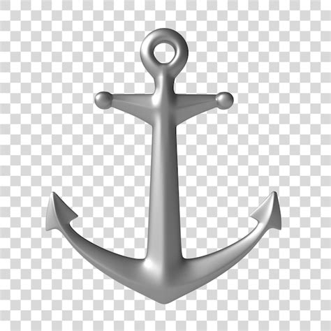 Premium Psd Anchor On A White Background D Render Illustration