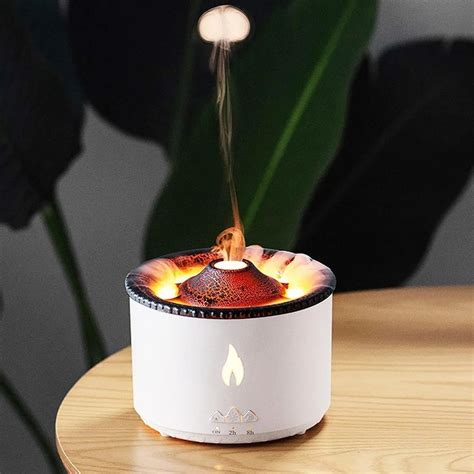 Ultrasonic Volcano Flame Humidifier At Ultrasonic Humidifier In