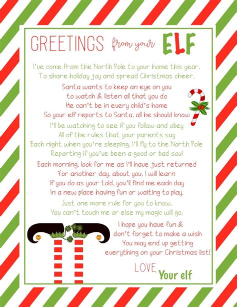 Free Elf On The Shelf Printable Welcome Letter - Printable Templates