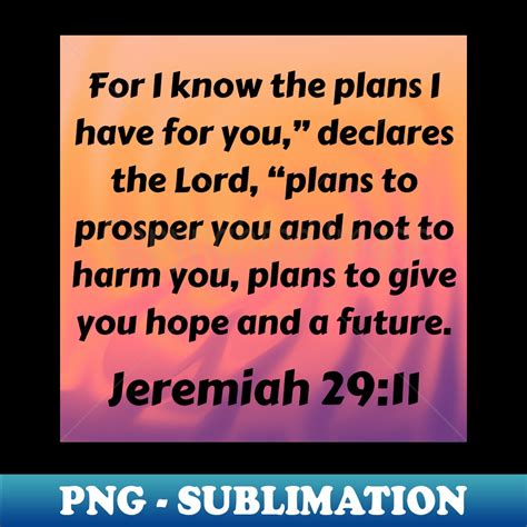 Bible Verse Jeremiah 2911 Trendy Sublimation Digital Downl Inspire