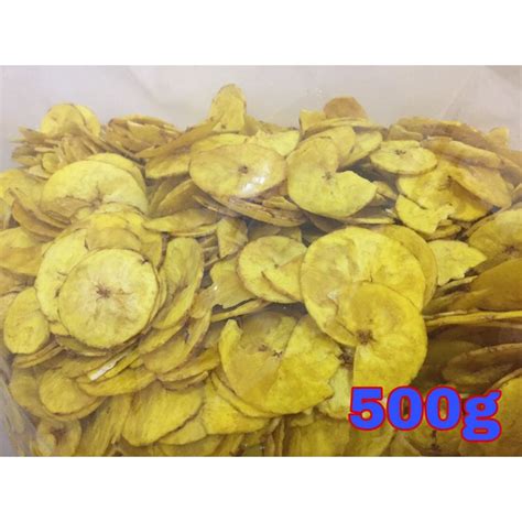 Safiya Kerepek READY STOCK Pisang Tanduk Bulat PEK 500G Shopee