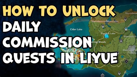 How To Unlock Daily Commission Quests In Liyue Genshin Impact Youtube