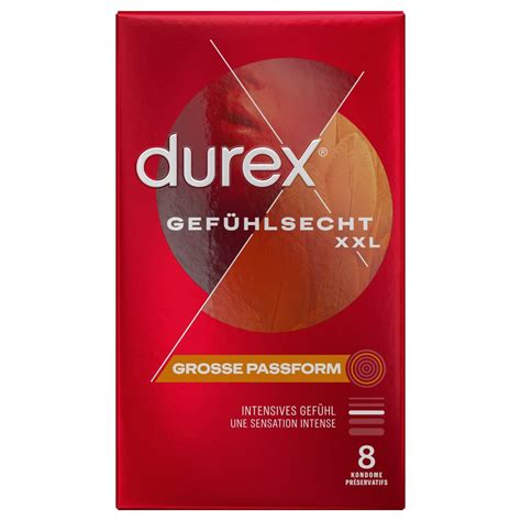 Durex Gefuhlsecht XXL Kondomi 8 Kom Lolita Erotic Shop