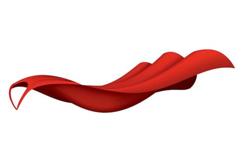 Красный плащ костюм супергероя с набором капюшонов. | Бесплатно векторы