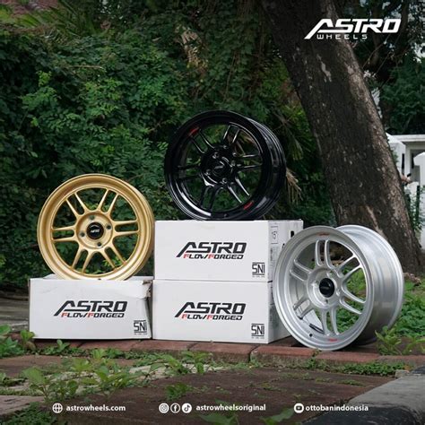 Velg Racing Flow Forged Astro Fuji Ring Lubang X Et Black