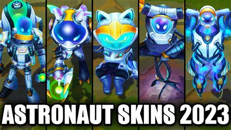 All New 2023 Astronaut Skins Spotlight Fizz Kennen Singed Xerath Ivern