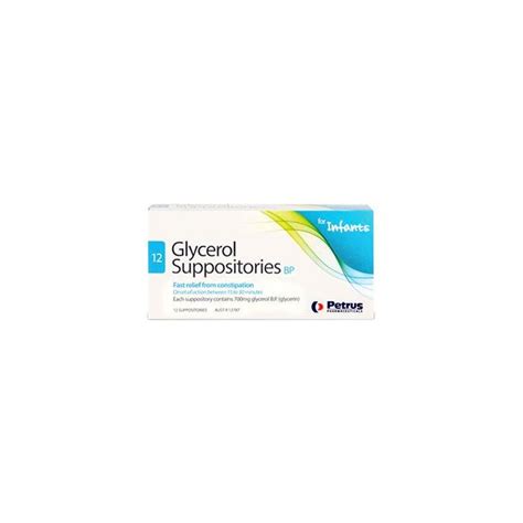 Glycerol Infant 12 Suppositories Chemistworks Pharmacy