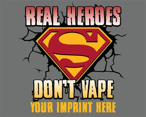 Vaping Prevention Banner Customizable Real Heros Dont Vape Nimco