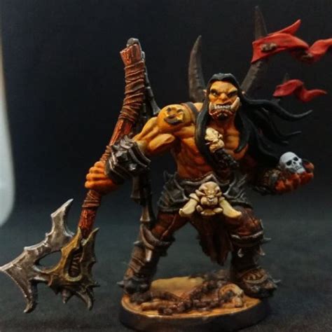 3d Printable Throgar The Chainbreaker Orc Barbarian Hero By Artisan Guild