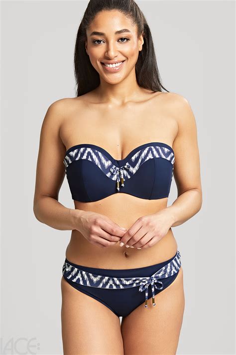 Panache Swim Oceana Bikini Rio Slip Navy Lace Lingerie Nl