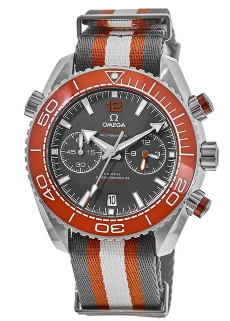 Omega Seamaster Planet Ocean M Chronograph Mm Grey Dial Nato