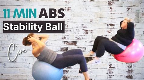 Stability Ball Ab Workout Strong Core Flat Stomach Youtube