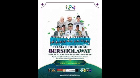 Live Pelajar Ponorogo Bersholawat Puncak Harlah Ipnu Ke Ippnu Ke