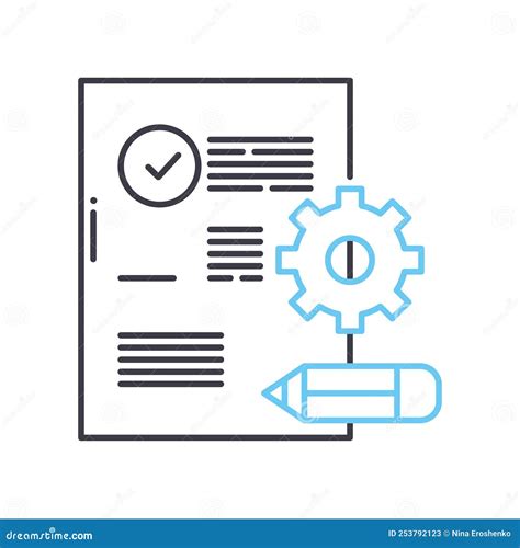 Application Line Icon Outline Symbol Vector Illustration Concept