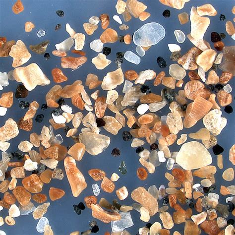 Sand Under A Microscope Magnified Sand Photos