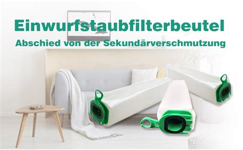 Amazon de BOLIHOMES 10 Stück Staubsaugerbeutel für Vorwerk Kobold