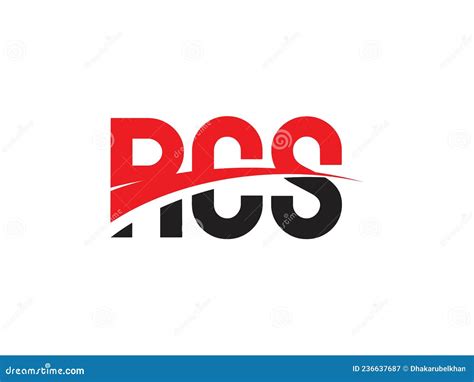 RCS Letter Initial Logo Design Vector Illustration Stock Vector ...