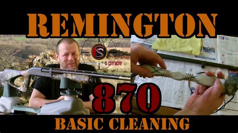 Remington 870 Pump Shotgun Basic Cleaning Youtube