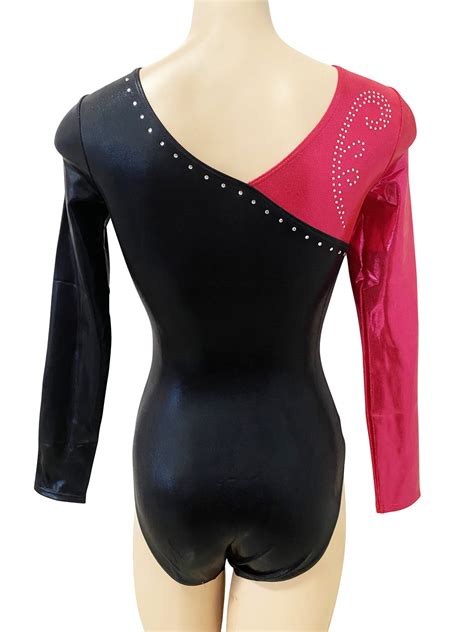 BERRY SWIRLS WITH BLACK SHINY FOIL MYSTIQUE LONG SLEEVE