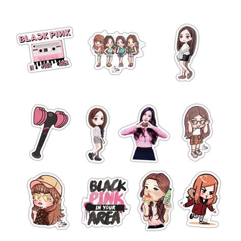 Pegatinas De Blacpinck 💜🖤 Black Stickers Print Stickers Pop Stickers