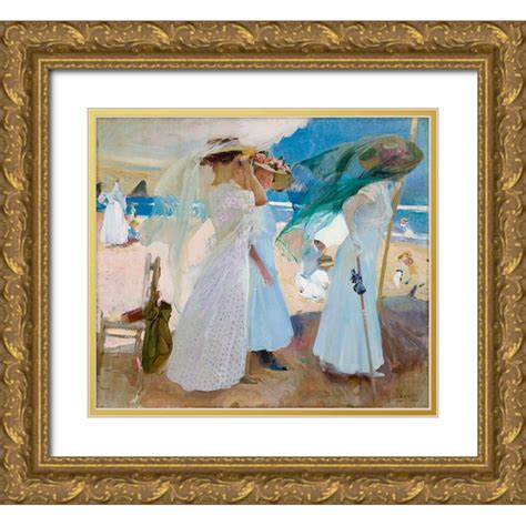 Sorolla Joaquin 29x26 Gold Ornate Wood Framed With Double Matting