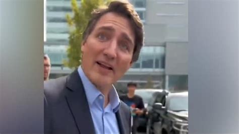 Wont Shake Hands With You Justin Trudeau Confronted By Man Over