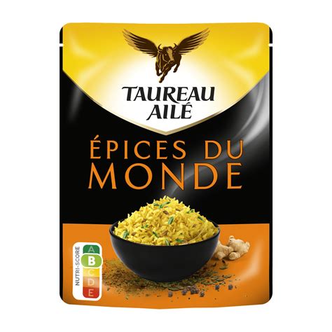 Riz Basmati Pice Du Monde Micro Ondes Min Taureau Aile Le Sachet