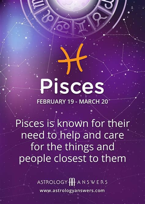 The Zodiac Sign For Pisces Is Shown On A Purple Background With An