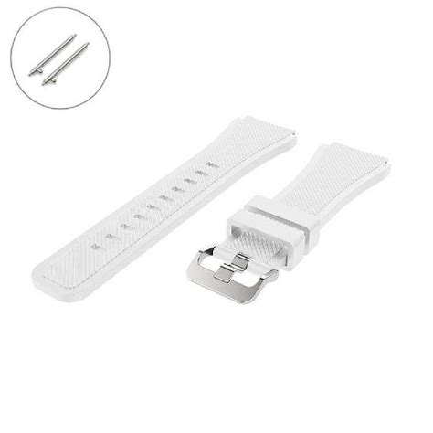 Casio Compatible White Rubber Silicone Replacement Watch Band Strap Quick Release Pins 4042