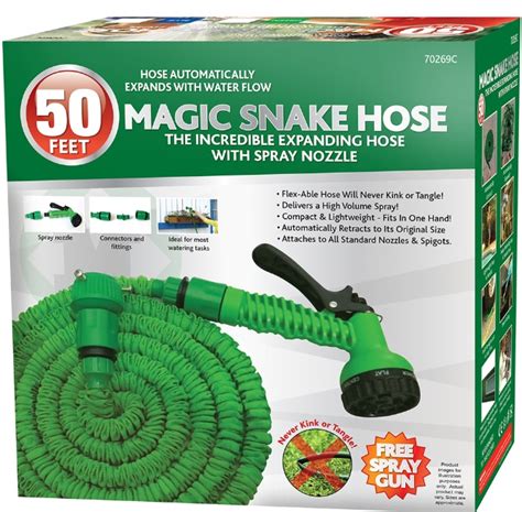 Magic Snake Expandable Snake Hose Pipe With Sray Upto 50 Feet KD