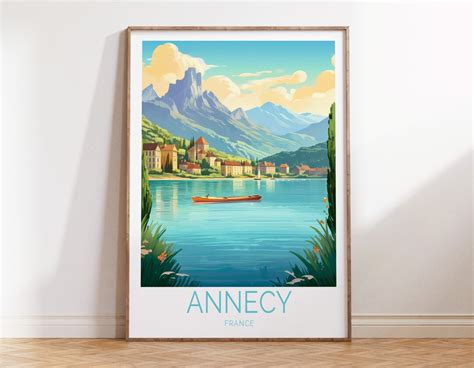 Annecy France Travel Poster, Annecy France Poster, Annecy France Travel ...