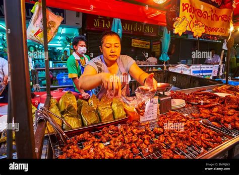 Chiang Mai Thailand May The Food Stall In Warorot Market