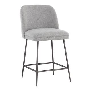 Kelty Counter Stool Gunmetal Soho Grey Counter Height Midcentury