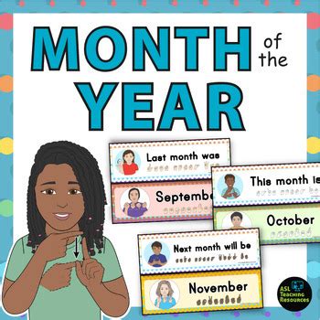 ASL Months Of The Year Labels By ASL Teaching Resources TpT