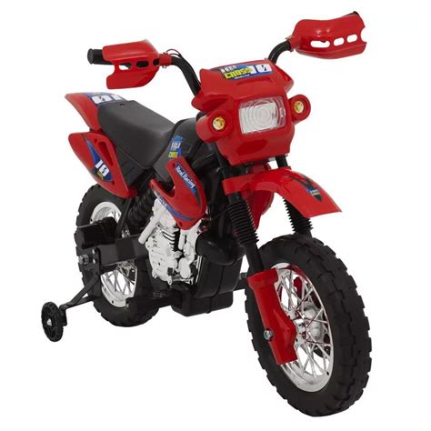 Moto Elétrica Infantil Motocross Para Criança 3 anos até 20kg Realista