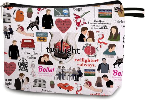 Amazon Sunfycn Twilight Saga Makeup Bag Bella Edward Vampire Gift