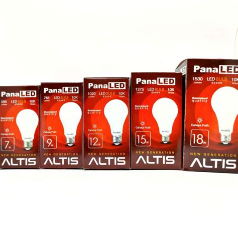 Jual Lampu Bohlam Led Murah Panaled Altis 12w 12watt 12 Watt Putih