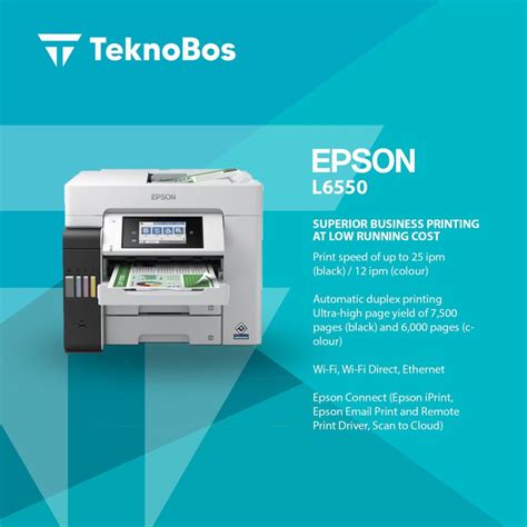 Jual Epson EcoTank L6550 Wi-Fi Duplex Printer | Shopee Indonesia