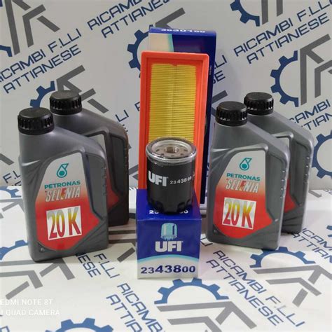 Kit Tagliando Filtri Ufi Fiat Dal Benzina E Lt Olio