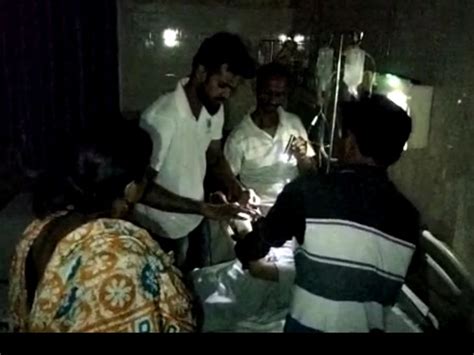 Patients Are Being Treated Under Power Failure Torchlight Officer