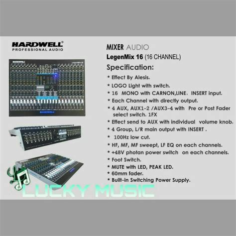 Mixer Hardwell Legenmix Channel Original Lazada Indonesia