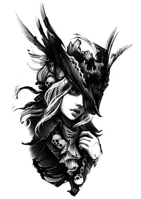 Tattoo Design Drawings Tattoo Sketches Tattoo Designs Witch