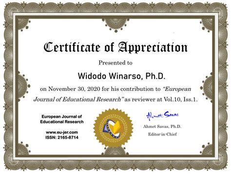 Pdf Certificate Of Appreciation