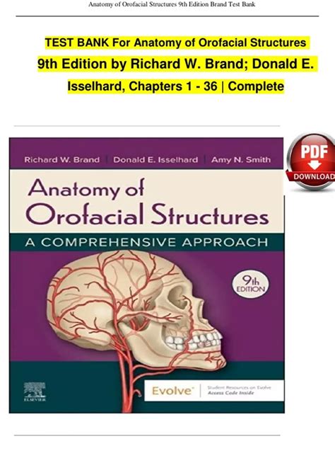 TEST BANK For Anatomy Of Orofacial Structures 9th Edition 2024 By