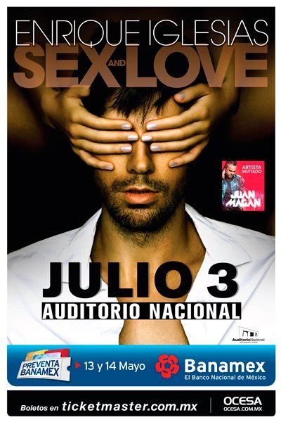 ENRIQUE IGLESIAS REGRESA A MÉXICO CON SU SEX AND LOVE TOUR 2015 NTCD